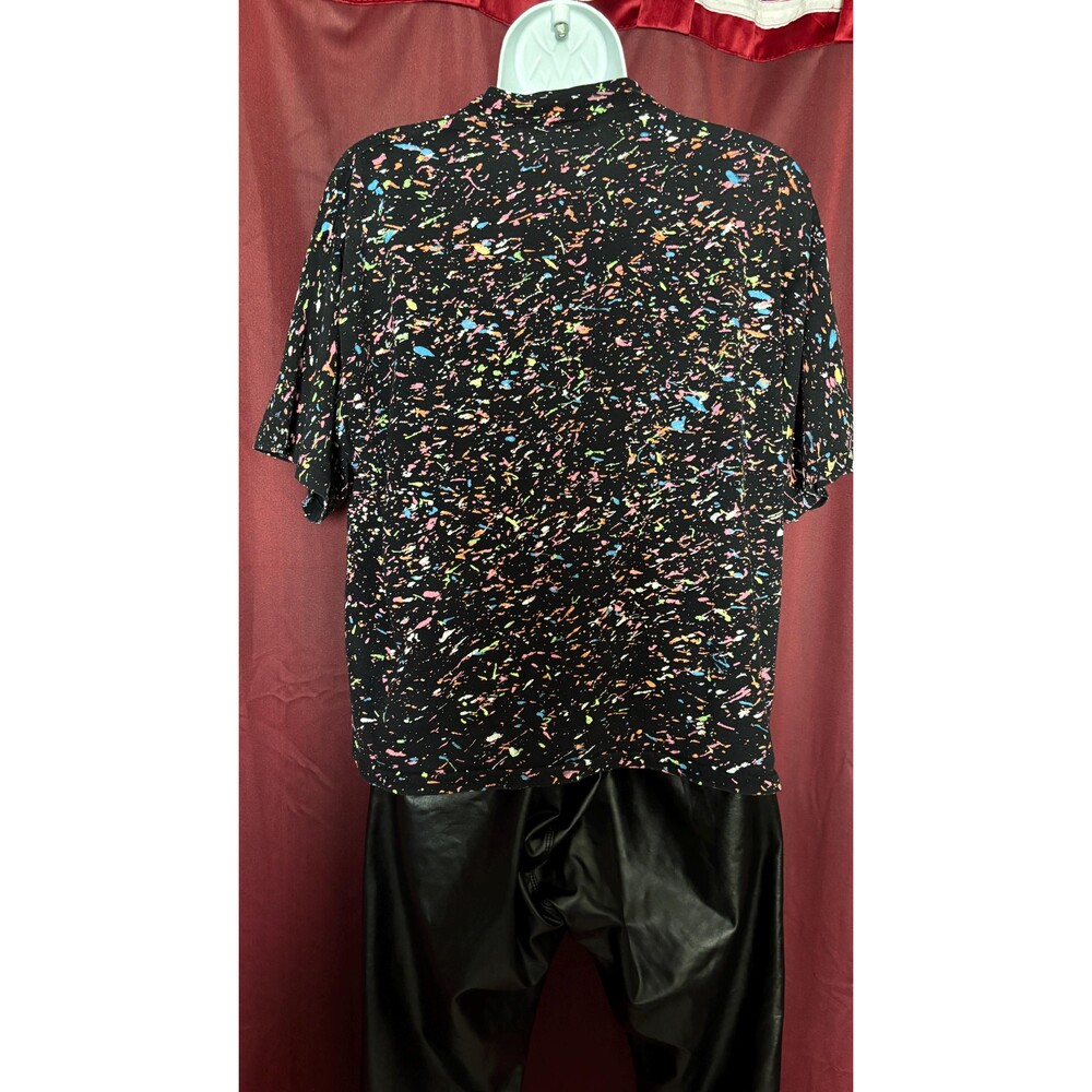 Jimmy’z Graffiti Pop Art Neon Splatter Paint T-Shirt One Size Fits All - Picture 6 of 8